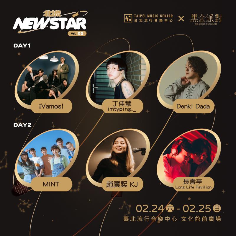 北流NEW STAR Vol.2音樂節  2/24元宵節震撼登場  