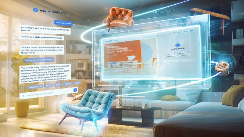 HOMEE AI 推出 AI 空間設計師，將於 NVIDIA GTC 2024 人工智慧科技大會發布 。圖片來源HOMEE AI 官網