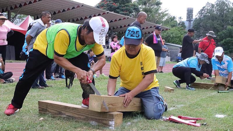 113年第二屆高雄市原住民族運動會-傳統鋸木項目