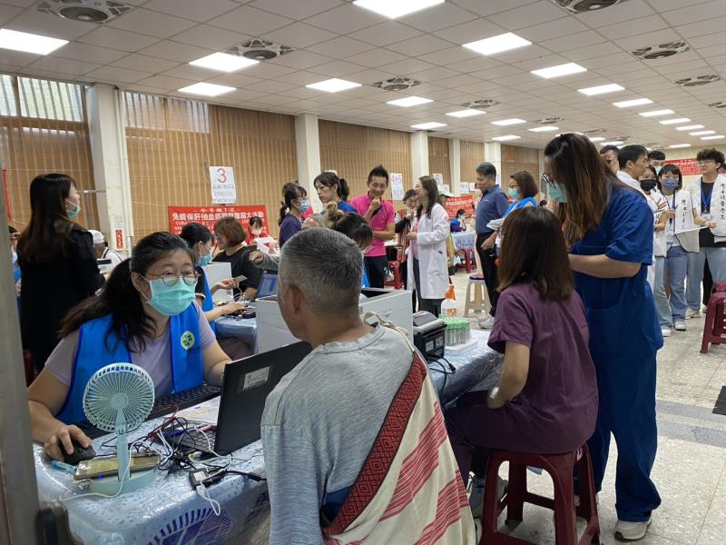 苗栗縣泰安鄉原民朋友保肝篩檢活動報到。