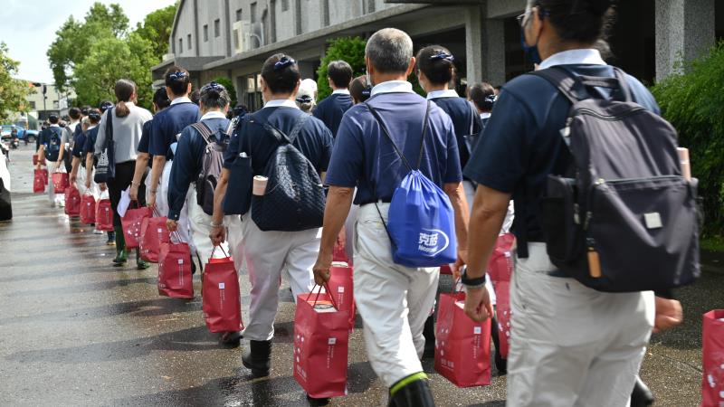 慈濟7月11日前往台南市七股區進行安心家訪。(圖為慈濟基金會提供)