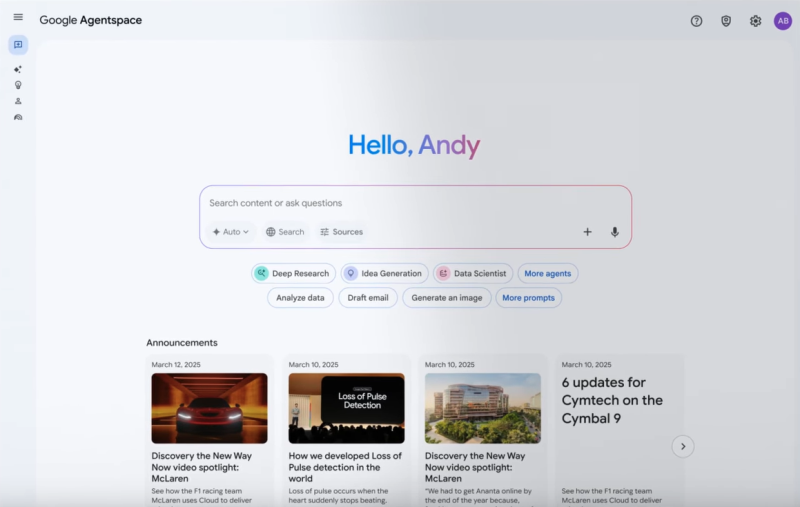 Google Agentspace 8 月正式開放企業使用，結合 AI 搜尋與 NotebookLM 筆記功能。