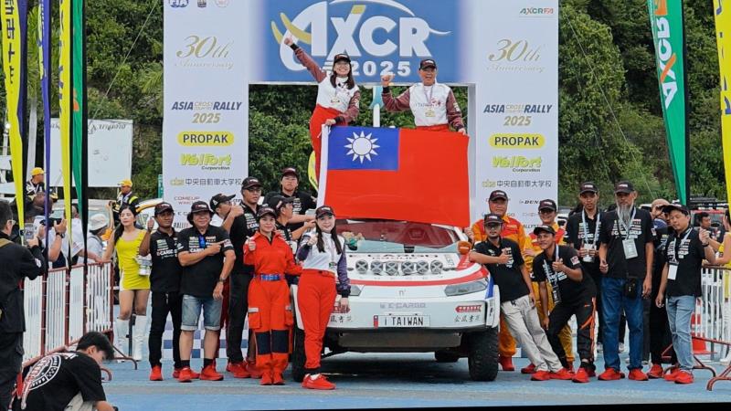2025第三十屆亞洲拉力賽i Taiwan Rally Team及台灣消防員獲得T1-E組第一名及女子組第二名佳績。