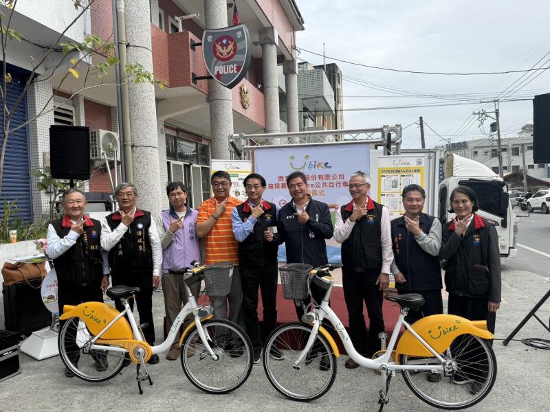 感謝微笑單車公司公益捐助 花蓮縣首波YouBike公共自行車於光復鄉上路 