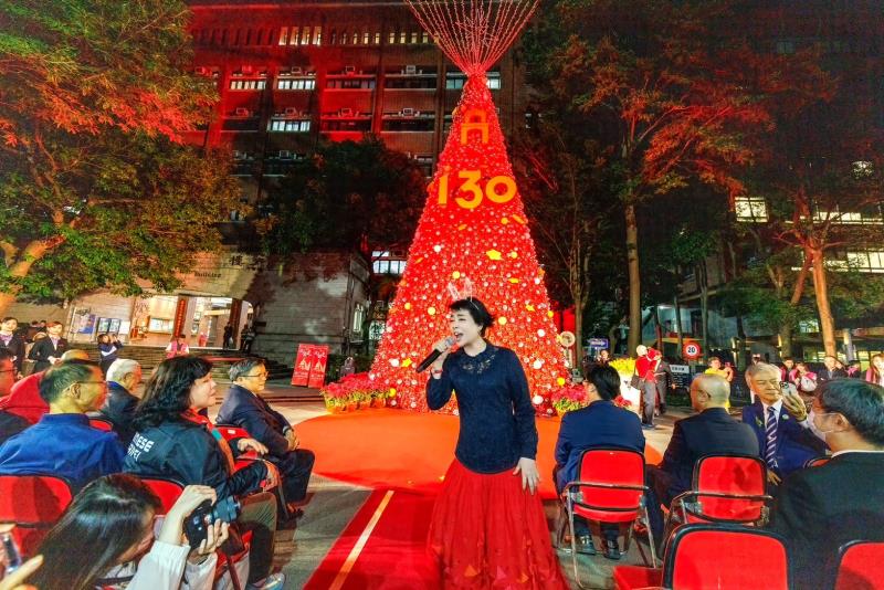 億光文化基金會捐贈戶外全彩電視牆　國北教大點燈典禮同步啟用