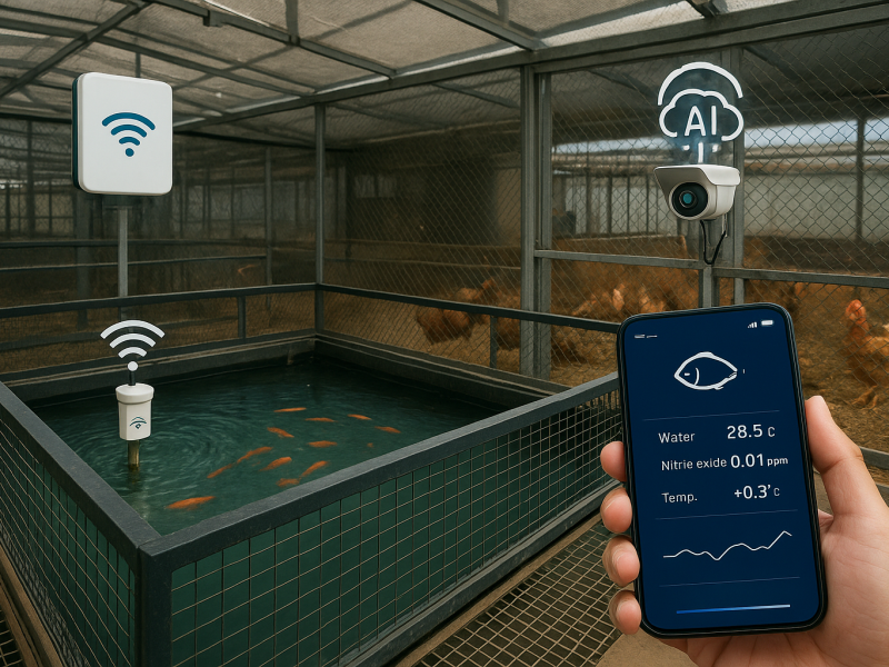 智慧養殖(AI生成示意圖)