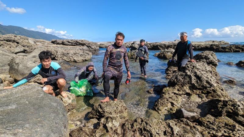 花蓮石梯坪漁業資源保育區長期與在地團體合作情形