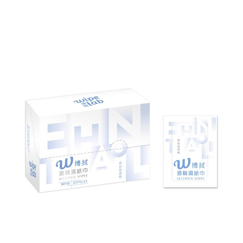 W博拭-酒精濕巾。
