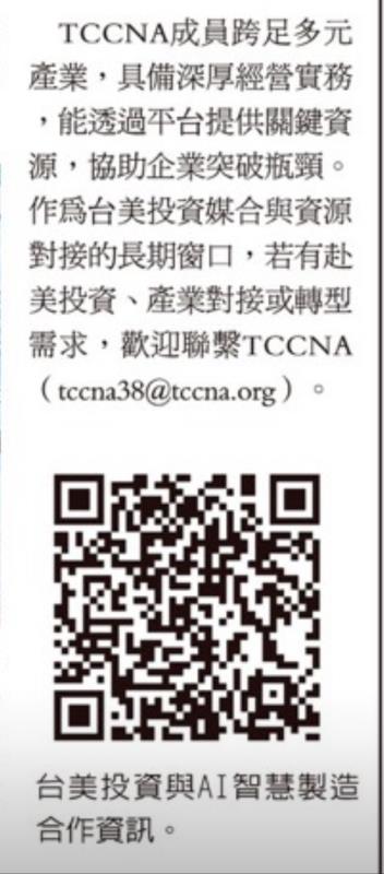 北美洲臺灣商會聯合總會聯繫QRcode