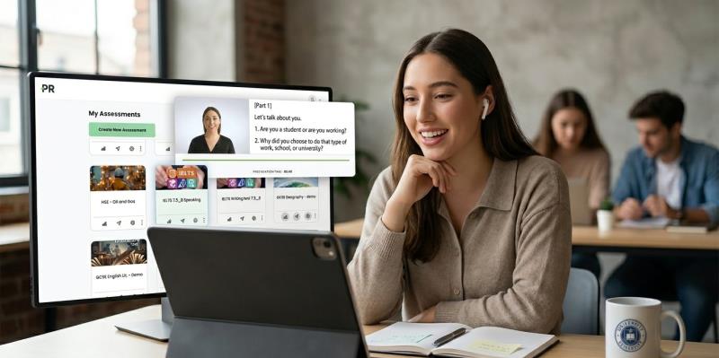 AISATS推出「AI英語口說評估與測驗建置平台」即時對標CEFR、TOEIC與IELTS等國際檢定標準，為企業招募與教育評量提供精準的數位化解決方案。