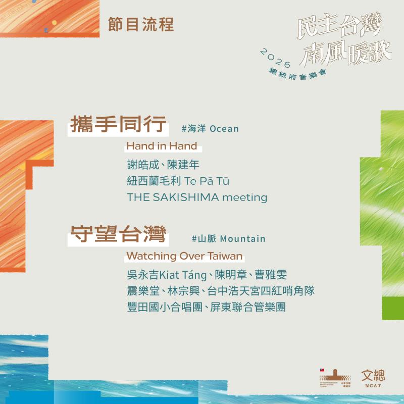 2026總統府音樂會 節目流程2
