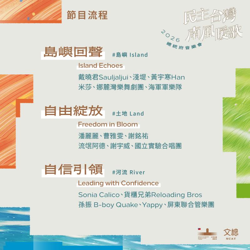 2026總統府音樂會 節目流程1