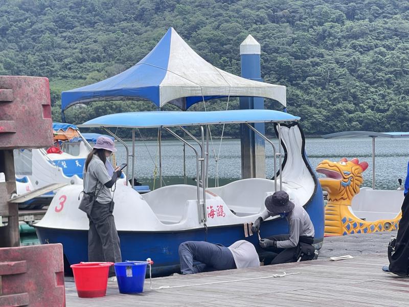 花蓮縣政府觀光處前往鯉魚潭現場