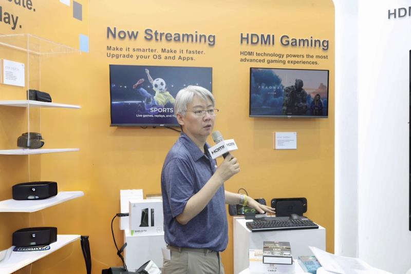 HDMI臺灣區市場與業務開發協理  馬銘倫。
