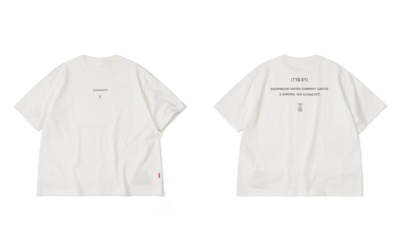 (GOOPiMADE 週年同慶限定單品)CODE 3 Arrows Logo Tee 。