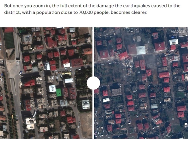 土耳其强震后满目疮痍 前后对比卫星照曝光
