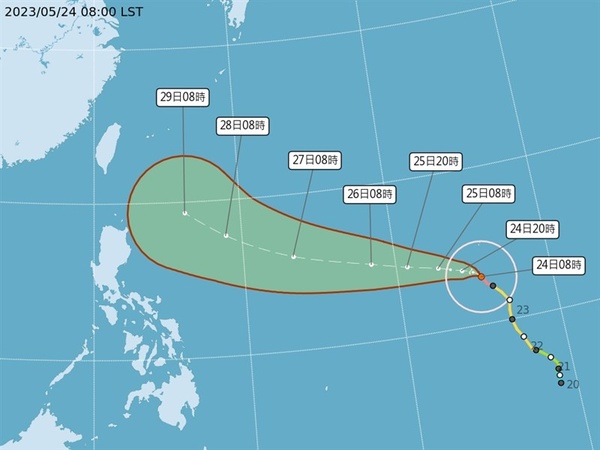 早安世界》玛娃转为强台 暴风圈可能扩大 对台湾影响28日明朗化