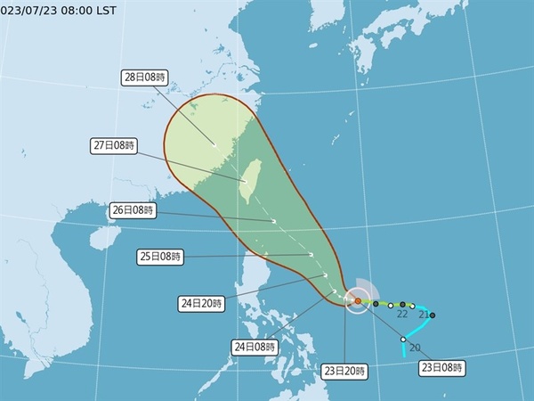 吳德榮：杜蘇芮侵台前達強颱標準 26日至28日上半天風雨最大