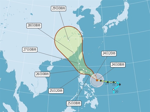 吳德榮：颱風杜蘇芮路徑南修中心可能閃過台灣 26至28日防豪雨