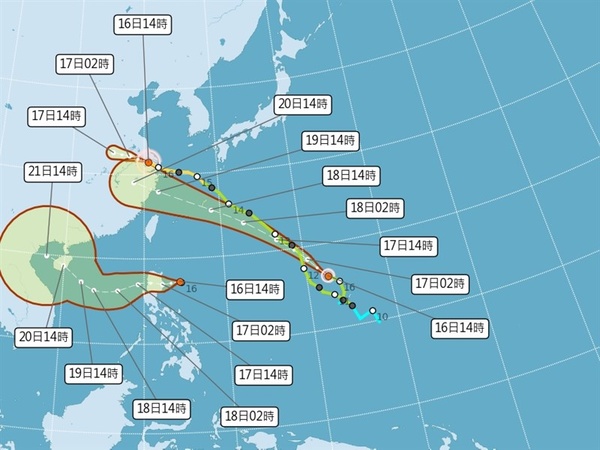 颱風蘇力估24小時內生成 中秋節大台北防短暫陣雨、東半部留意大雨