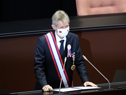 維特齊立法院演講 用中文說「我是台灣人」[影]