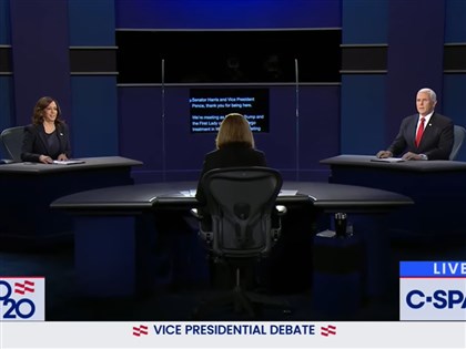美副總統首場電視競選辯論  理性中難掩煙硝味[影]