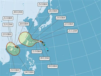 颱風查帕卡增強為中颱 氣象局估烟花最快下半天也轉中颱
