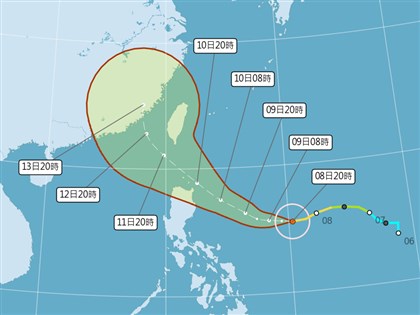 颱風璨樹升為強颱 最快9日晚間發海警