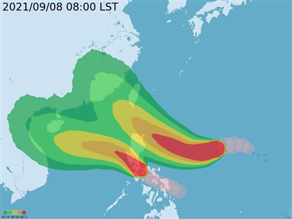 璨樹通過巴士海峽機會高 最快9日晚間發海警