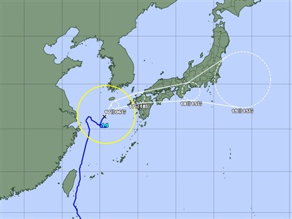 璨樹颱風威力未減弱 路線轉彎將登陸日本降大雨