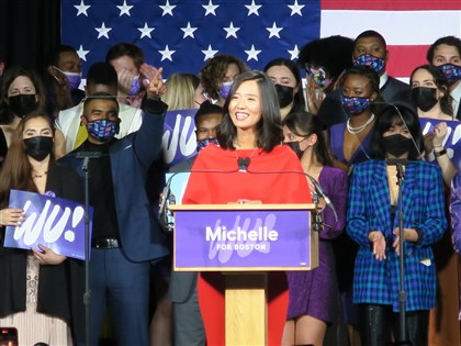 台裔吳弭當選波士頓市長  用中文強調一切都有可能[影]