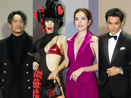 金馬獎星光紅毯 許瑋甯深V露背白靈自製禮服吸睛【圖輯】