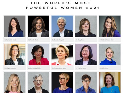 2021富比世全球百大權勢女性 蔡英文排名升至第9