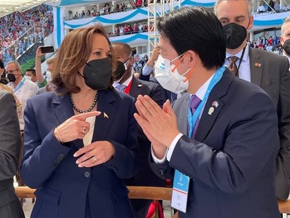 宏都拉斯總統就職 賴清德賀錦麗首次國際場合互動寒暄[影]