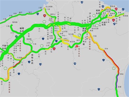 初三下午國道車潮多 高公局預估11路段壅塞