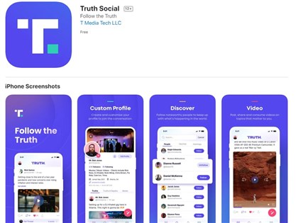 川普自創社群平台來了 TRUTH Social即將上架