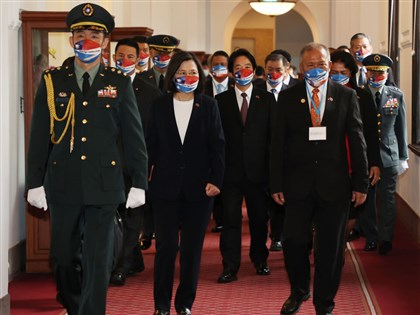 蔡總統軍禮歡迎 馬紹爾總統：是時候給台灣應有地位