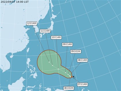 今年首颱馬勒卡最快晚間生成 13至14日離台最近