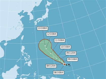 今年首颱馬勒卡形成 往日本南方海面移動機率最高