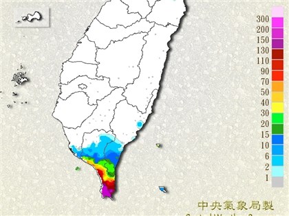 恆春半島大豪雨特報 蘭嶼綠島注意局部大雨