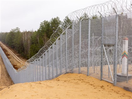 非法移民從白俄湧入 立陶宛邊界築4公尺高鐵絲網攔阻