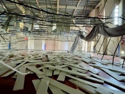 台東強震桃園八德運動中心天花板塌落1傷 鄭文燦指示確認建築結構