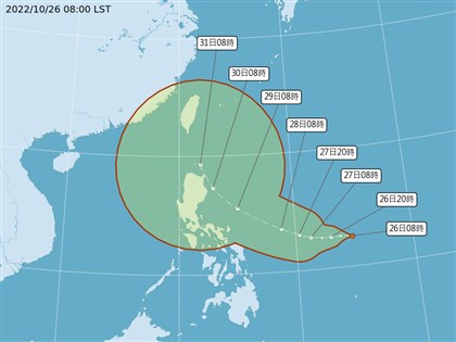 颱風奈格最快27日生成 估東部外海北上