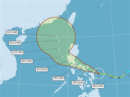 颱風奈格路徑西修發海警機率低 31日東北部防局部豪雨