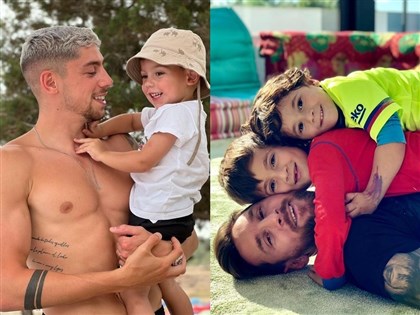 圖輯／世足球星鐵漢柔情 10組叱吒球場帥爸與寶貝超萌瞬間