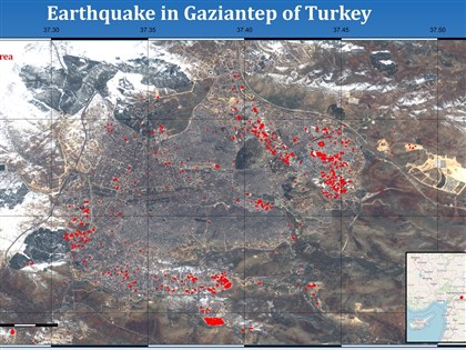 福衛五號助土耳其救災 衛星影像曝受災範圍約7座大安森林公園