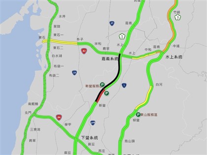 國道1號南向追撞事故嘉義至新營封閉 車流回堵3公里