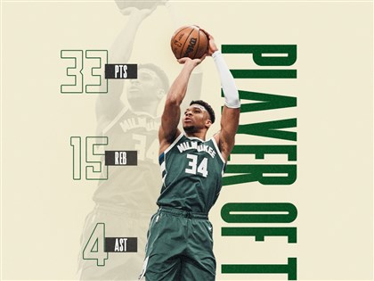 NBA字母哥歸隊攻33分 公鹿逆轉籃網奪15連勝[影]