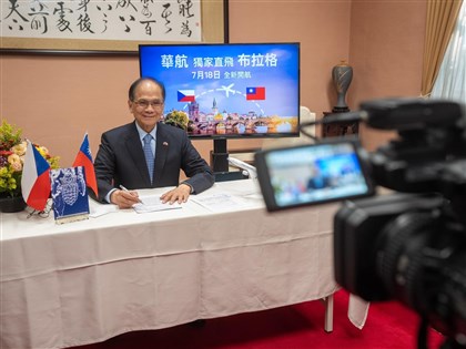 游錫堃視訊捷克參院議長 持續打造強韌民主夥伴關係