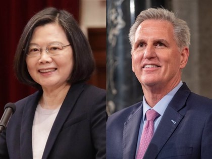 蔡總統將見麥卡錫 會後兩人發表公開談話